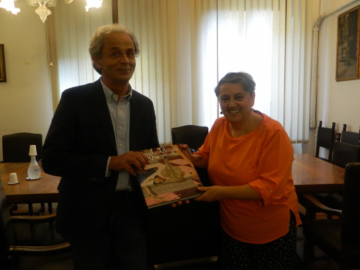 Il nuovo rettore dell'univpm Sauro Longhi fa visita al sindaco di Ancona